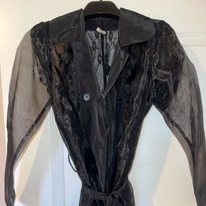 Chic Sheer Black Lace Jacket